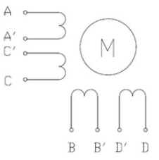 三洋兩線\四線和六線雙極步進電機接線圖(圖3)