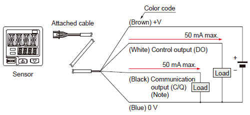 用于氣體的雙顯示數字壓力傳感器I/O電路及接線圖(圖2)