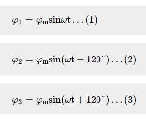 三相感應電機旋轉磁場的數學分析及分量公式(圖2) 三相感應電機旋轉磁場的數學分析及分量公式(圖2)
