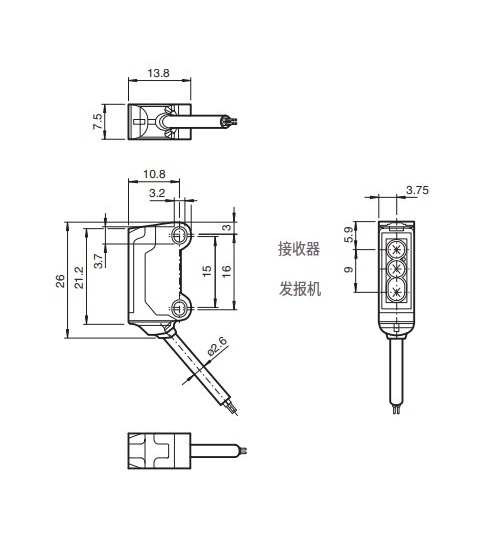 三角測量傳感器 (BGS)OBT80-R3-E0-P(圖4)