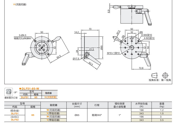 ?重載型DLF31/?DLF33/DLF51/?DLF52手動位移滑臺(圖6) ?重載型DLF31/?DLF33/DLF51/?DLF52手動位移滑臺(圖6)