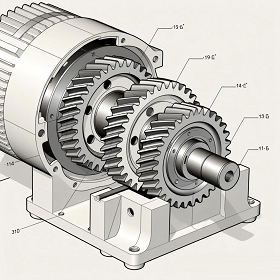 r系列斜齒輪減速機換齒輪/軸承的關鍵步驟與注意點?(圖1) r系列斜齒輪減速機換齒輪/軸承的關鍵步驟與注意點?(圖1)